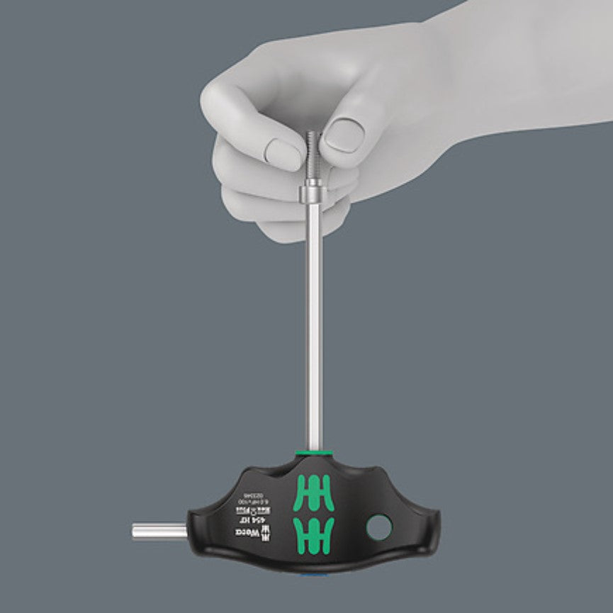 Wera 454/7 HF Set 2 T-handle Hexagon Screwdriver Hex-Plus with Holding Function 05023453001