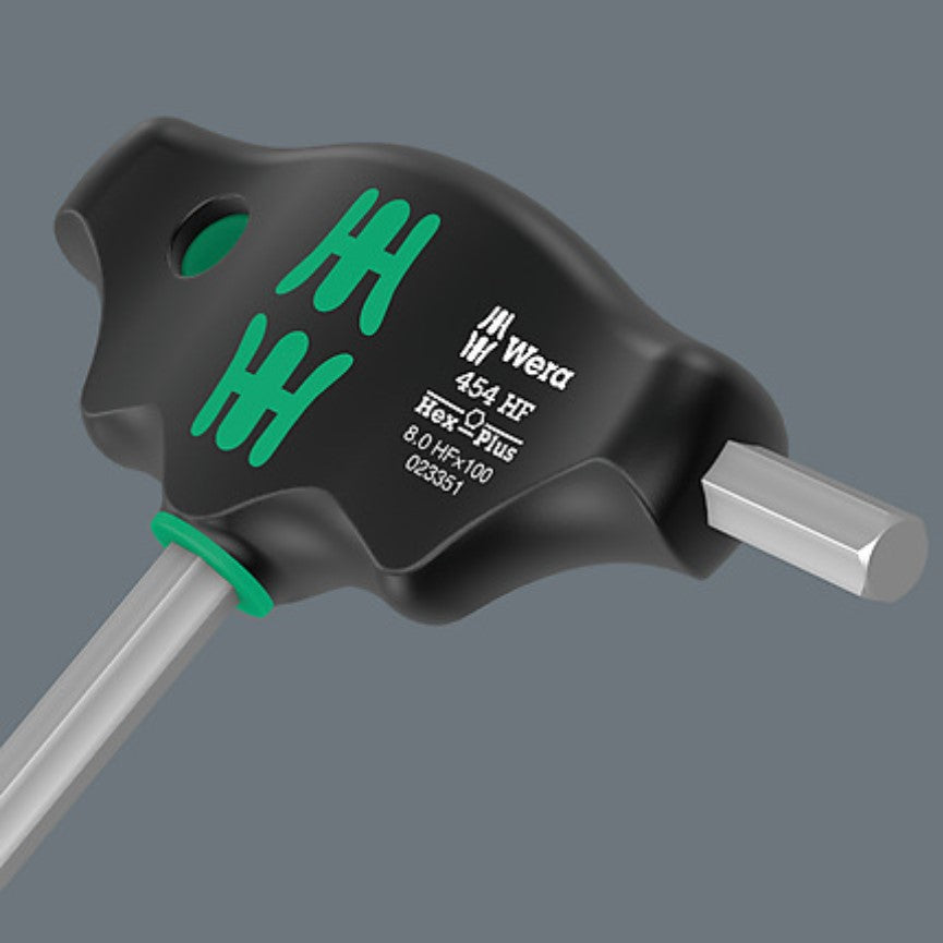 Wera 454/7 HF Set 2 T-handle Hexagon Screwdriver Hex-Plus with Holding Function 05023453001