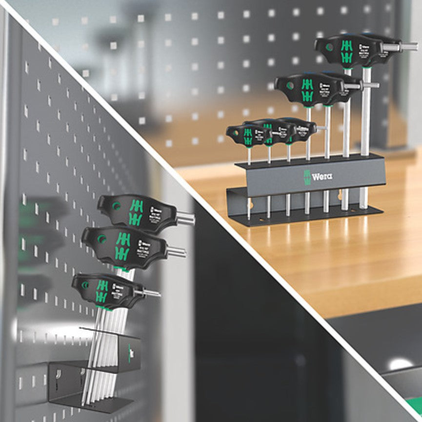 Wera 454/7 HF Set 2 T-handle Hexagon Screwdriver Hex-Plus with Holding Function 05023453001
