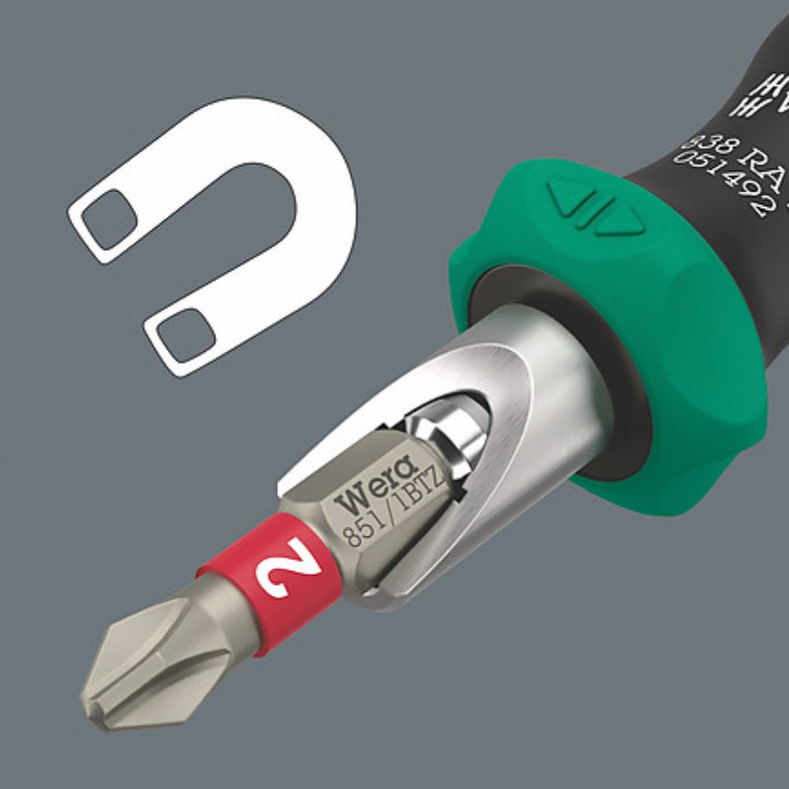 Wera Kraftform Kompakt 838 RA S Set 1 Ratchet Screwdriver Set 05051060001