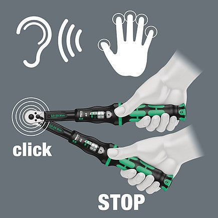 Wera Click-Torque C 5 torque wrench with reversible ratchet, 1/2" Dr. 80-400 Nm 05075624001