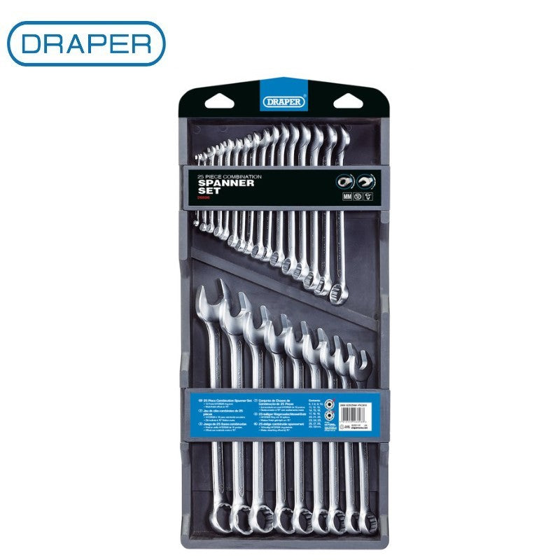 Draper 25 Piece HI-TORQ® Metric Combination Spanner Set 26696