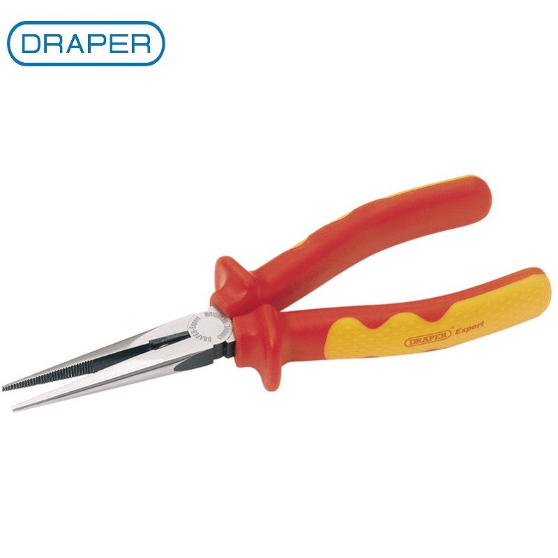 Draper Expert 200mm VDE Approved Fully Insulated Long Nose Pliers 69176