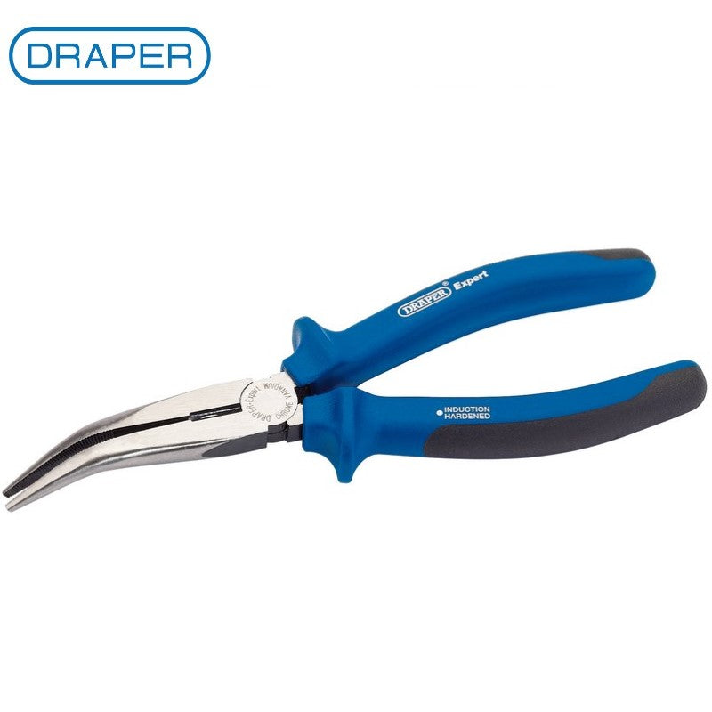 Draper Expert 200mm Heavy Duty Soft Grip Bent Nose Pliers