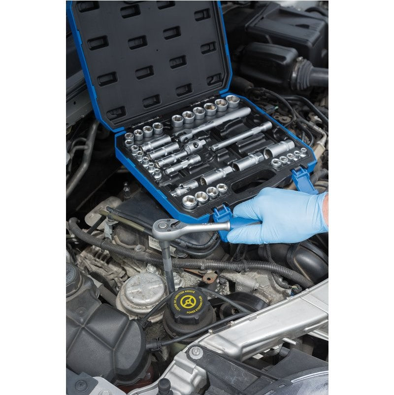 Draper 39 Piece 3/8" Sq. Dr. Combined MM/AF Socket Set 16361