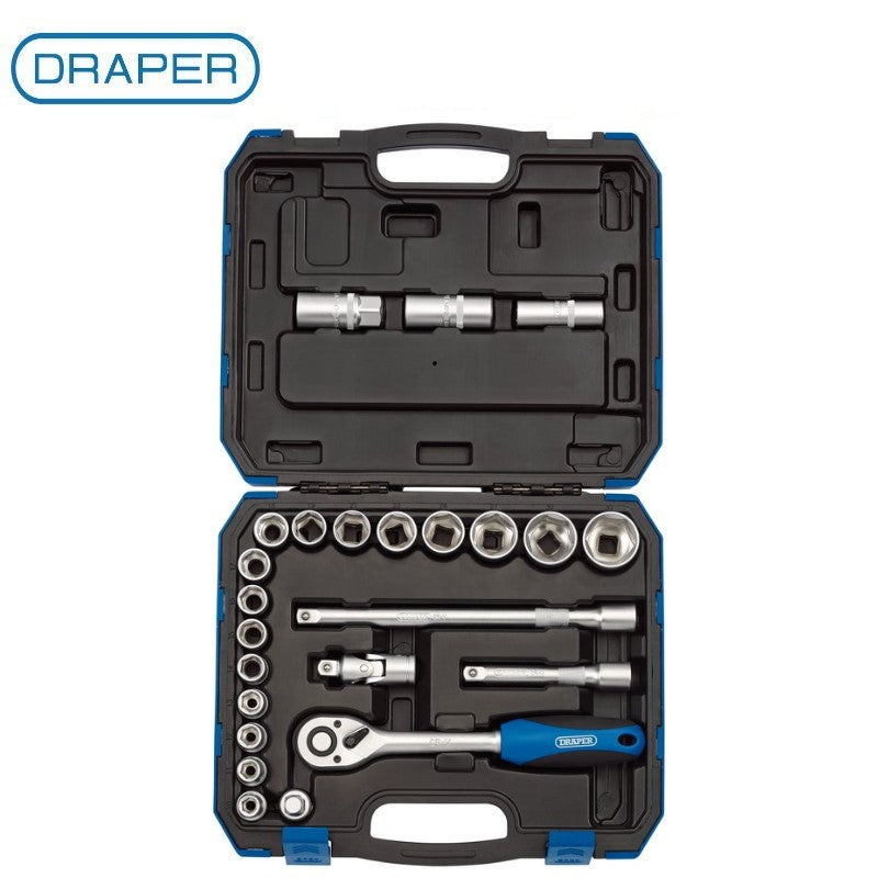 Draper 24 Piece 1/2" Sq. Dr. Metric Socket Set 16362