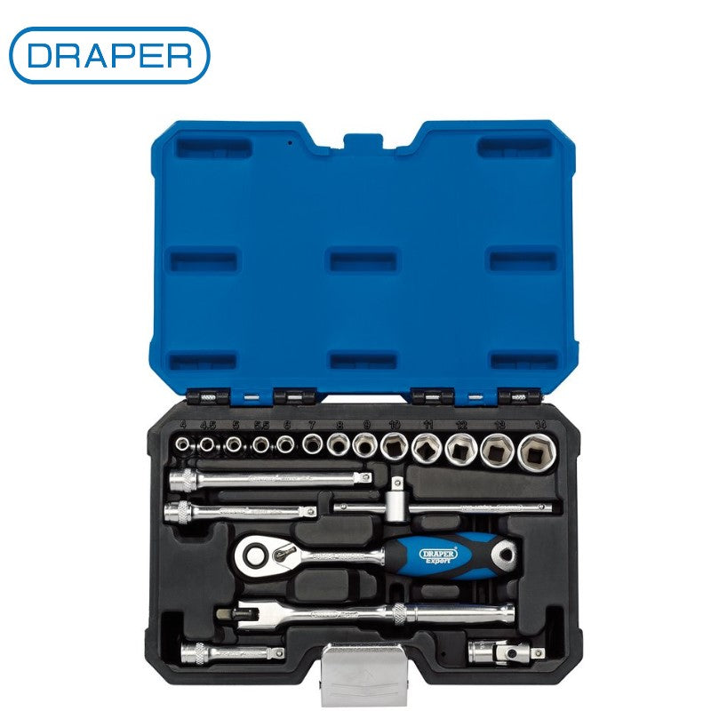 Draper Expert 20 Piece 1/4" Sq. Dr. Metric Socket Set 16442