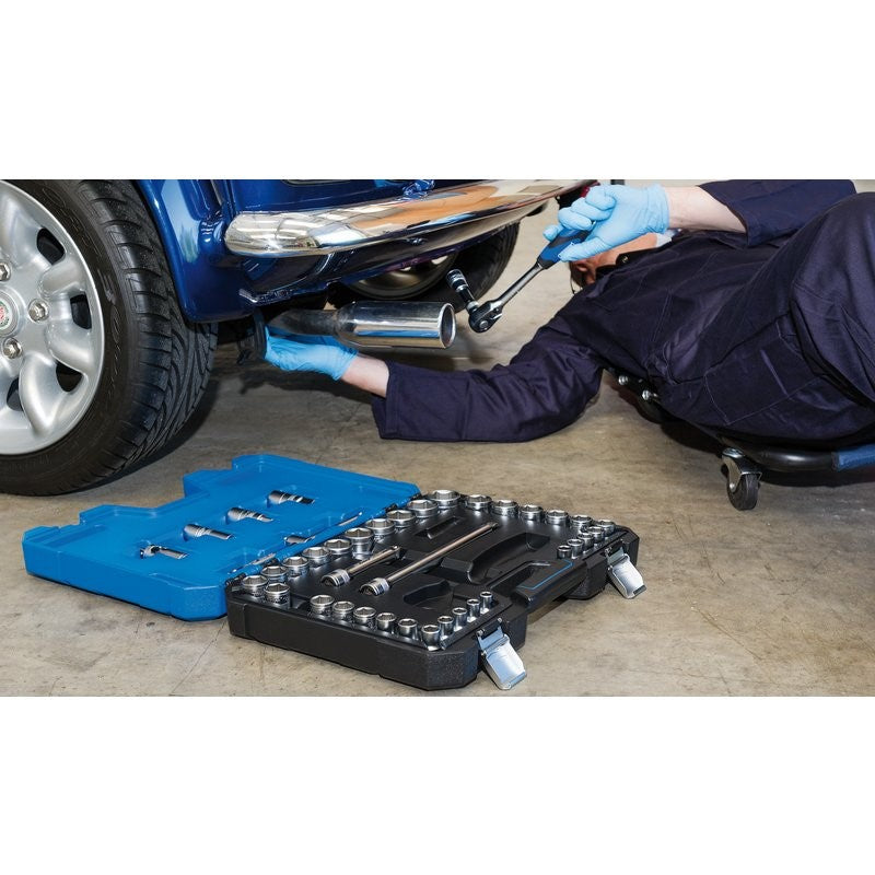 Draper Expert 41 Piece 1/2" Sq. Dr. Combined MM/AF Socket Set 16453