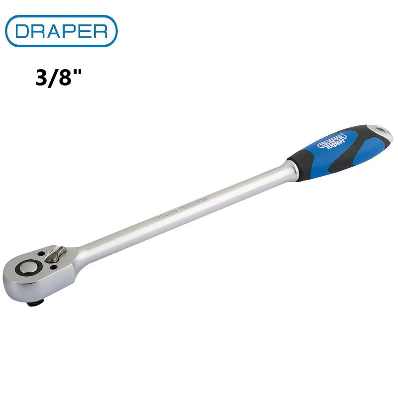 Draper Expert 3/8" Sq. Dr. Xtra Long Soft Grip Ratchet 26590