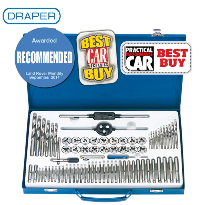 Draper 76 Piece Combination Tap and Die Set Metric and BSP 79205