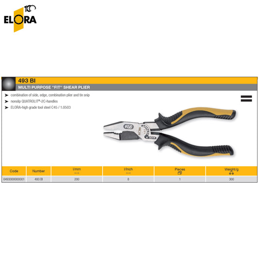 493 BI Elora Multi Purpose Fit Shear Plier