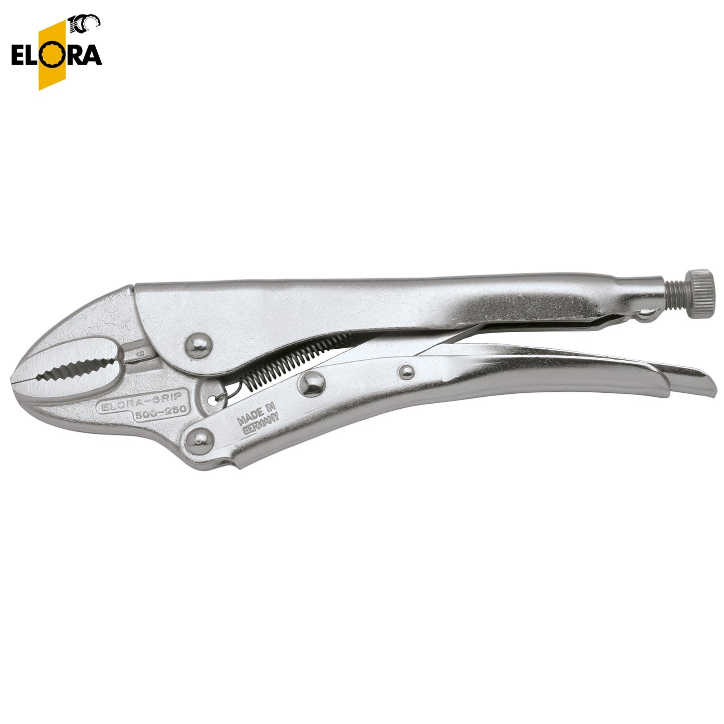 500 Elora Grip Pliers with Wire Cutter, Curved Jaws