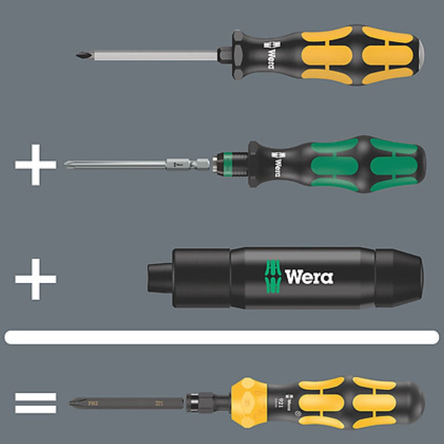 Wera Kraftform Kompakt 900 Set 1 Interchangeable Blade Impact Screwdriver Set 05018110001