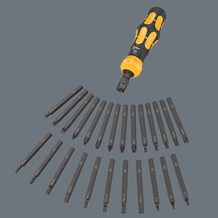 Wera Kraftform Kompakt 900 Set 1 Interchangeable Blade Impact Screwdriver Set 05018110001