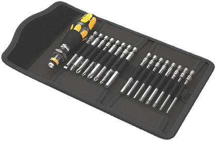 Wera Kraftform Kompakt 60 ESD Interchangeable Blade Screwdriver ESD Safe , 17 pieces 05051043001