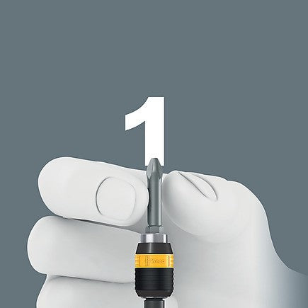 Wera Kraftform Kompakt 60 ESD Interchangeable Blade Screwdriver ESD Safe , 17 pieces 05051043001