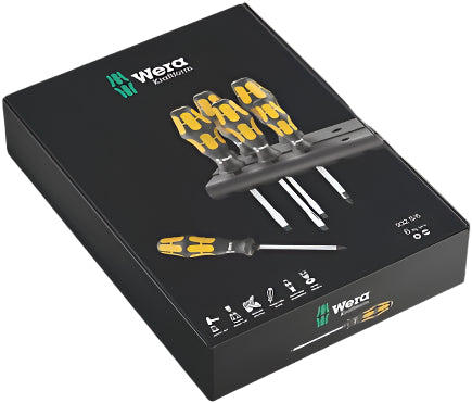 Wera 932 S/6 Screwdriver set Kraftform Wera: Chiseldriver and rack, 6 pieces 05018283001
