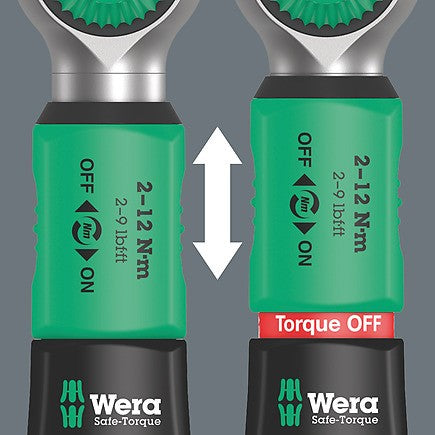 Wera Safe-Torque A 1 torque wrench with 1/4" square head drive, 2-12 Nm 05075800001