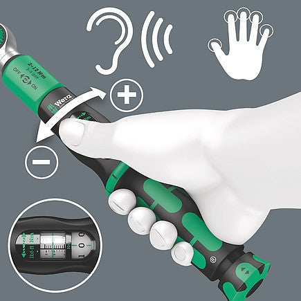 Wera Safe-Torque A 1 torque wrench with 1/4" square head drive, 2-12 Nm 05075800001