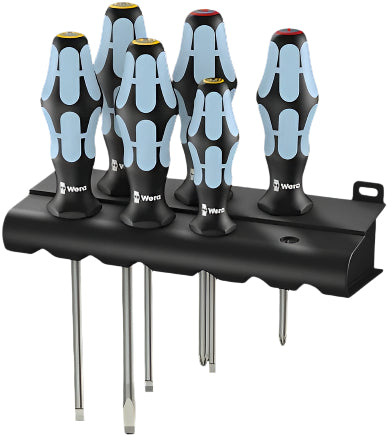 Wera 3334/6 Screwdriver Set, Stainless and rack, 6 pieces 05032060001