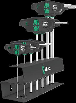 Wera 454/10 HF Set Imperial 2 T-handle Hex-Plus with holding function, 10 pieces 05023454001