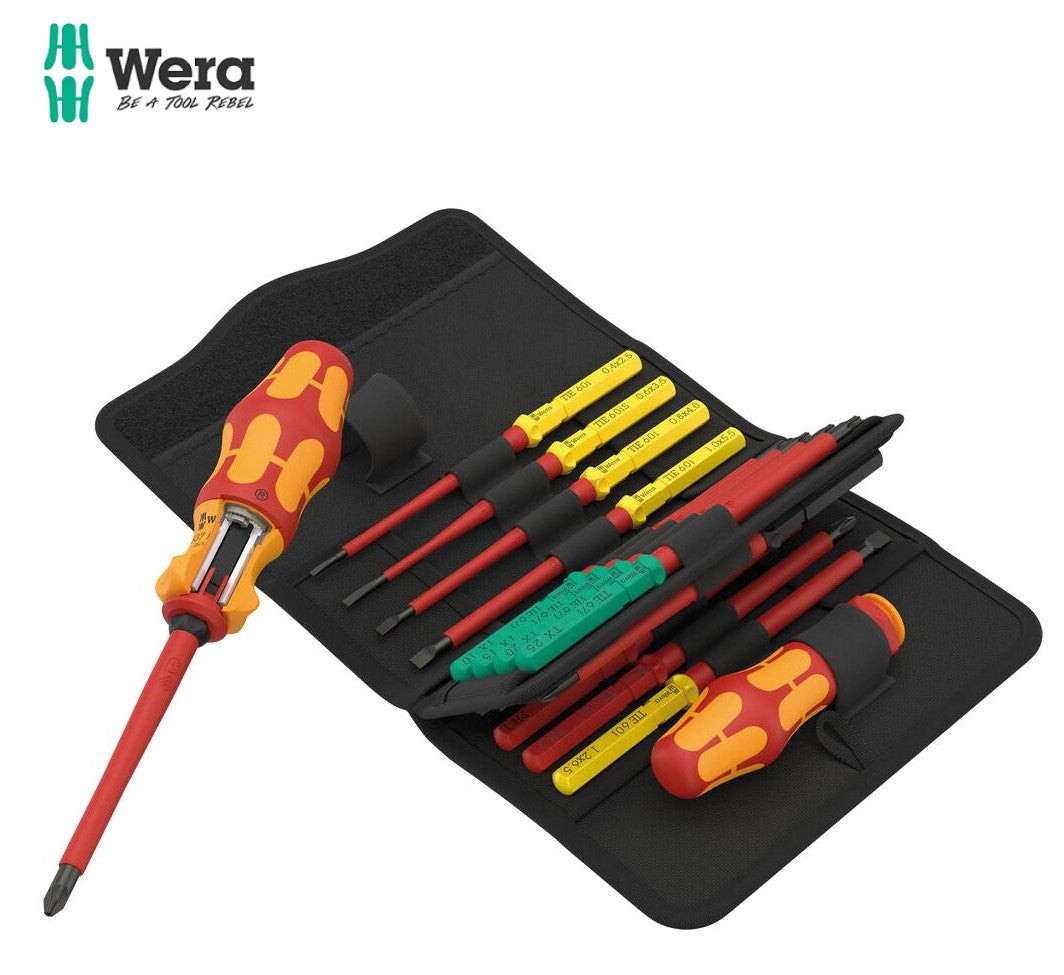 Wera Kraftform Kompakt VDE 17 RA 1 Interchangable Blade Screwdriver Set 05006618001