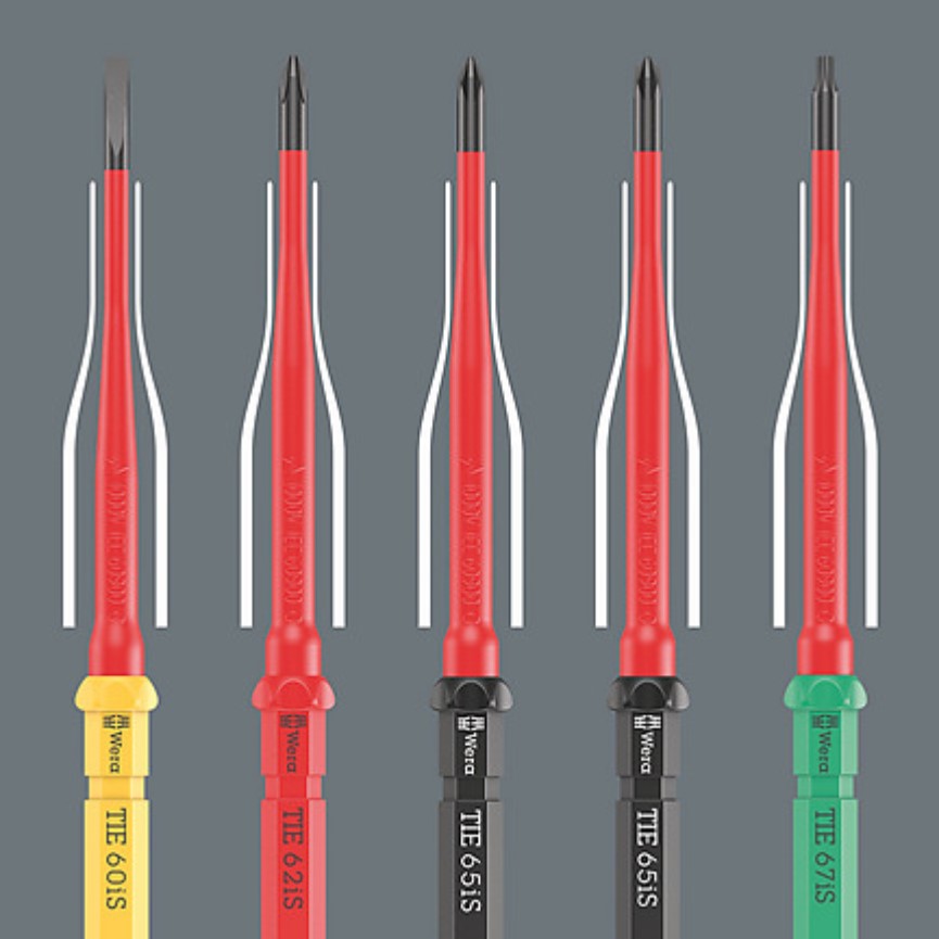 Wera Kraftform Kompakt VDE 17 RA 1 Interchangable Blade Screwdriver Set 05006618001
