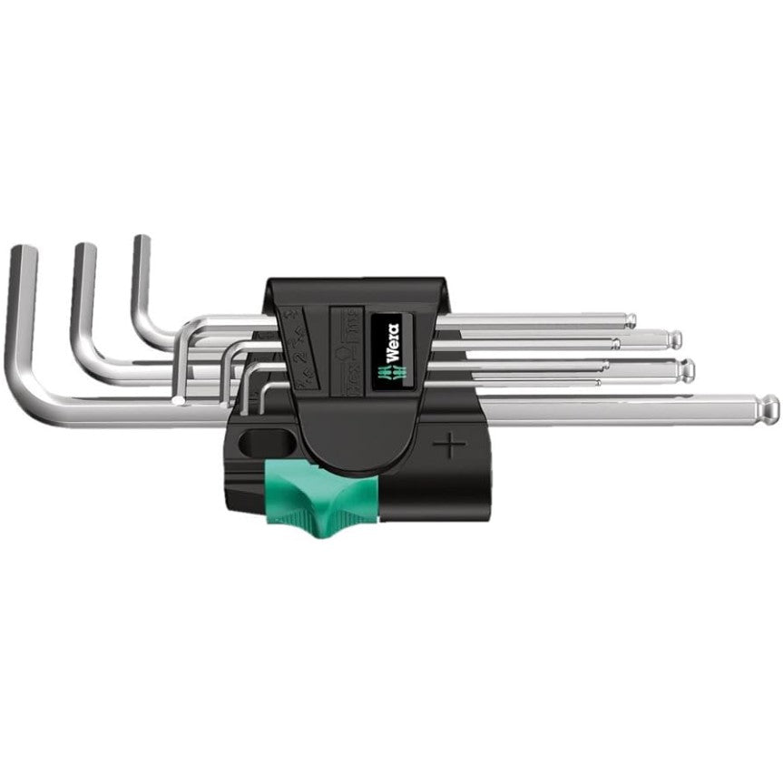 Wera 950/7 Hex-Plus 1 L-key set, metric, chrome-plated, 7 pieces 05022181001