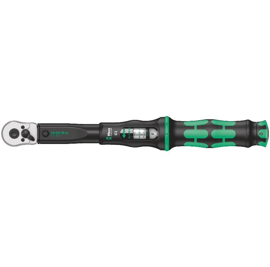 Wera Click-Torque C 1 torque wrench with reversible ratchet, 1/2" Dr 10-50 Nm 05075620001