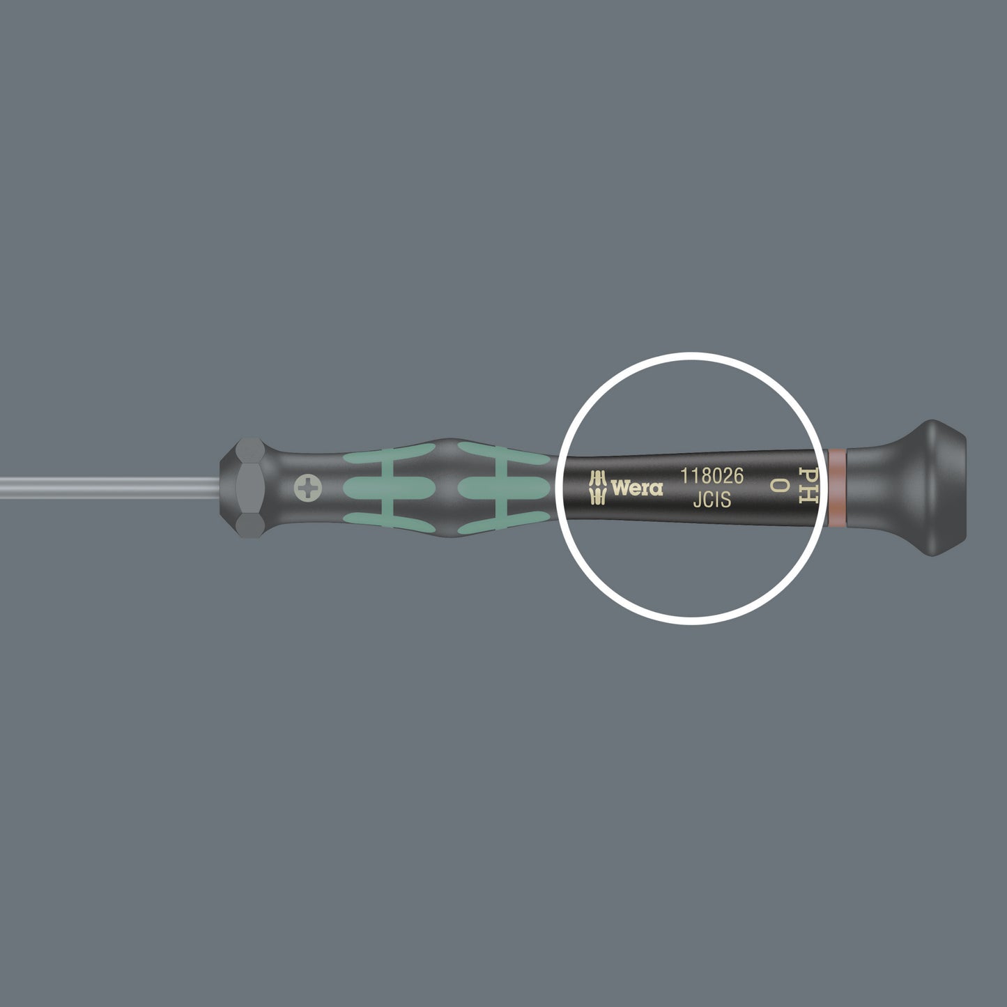 Wera 2035/6 B Screwdriver Set and Rack for Electronic Applications, 6 pieces 05118152001