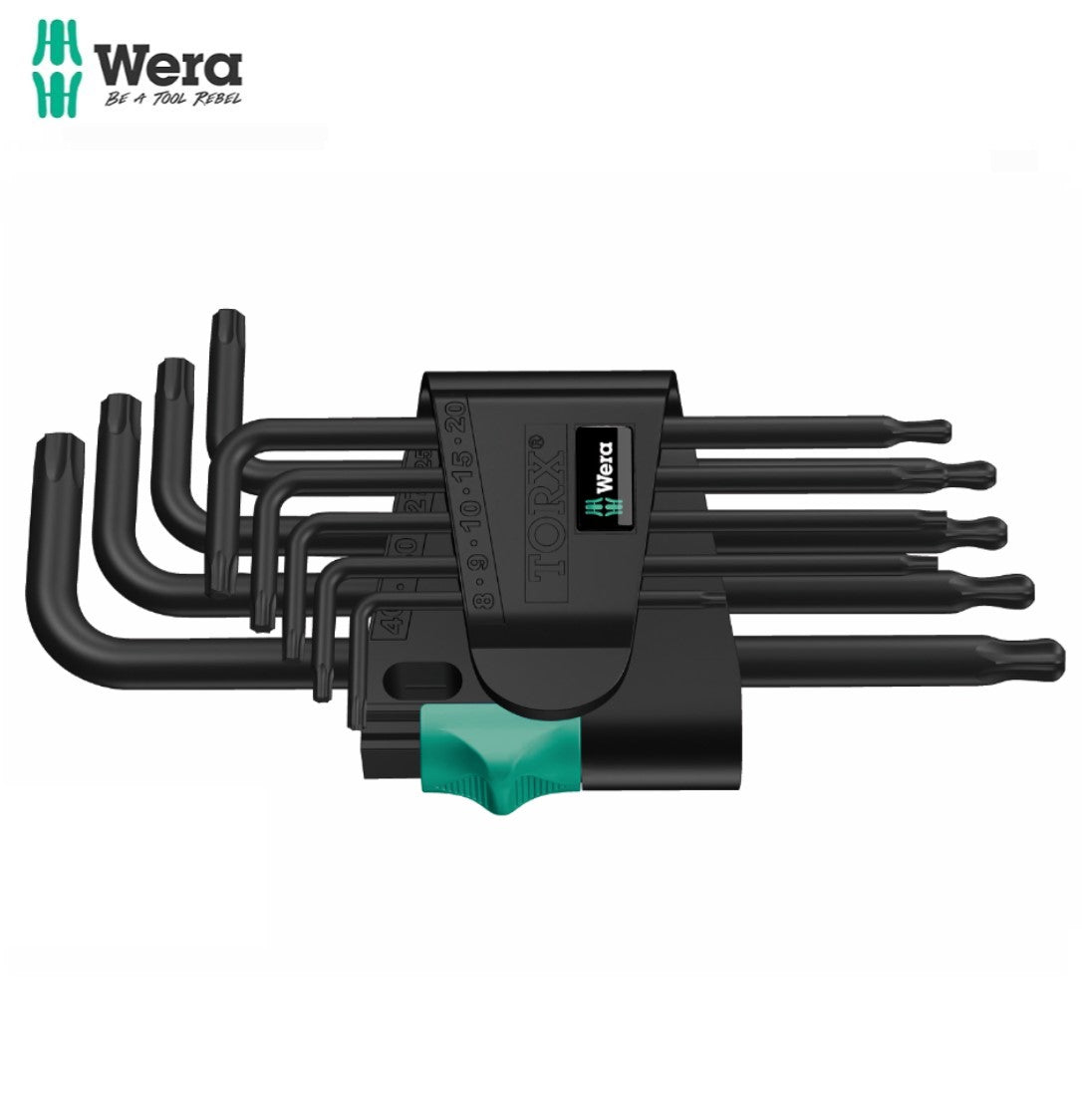 Wera 967/9 TX 1 L-key set, BlackLaser, 9 pieces 05024242001