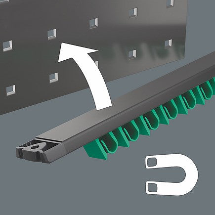 Wera 9630 Magnetic rail 6000 Joker 1 Ratcheting combination wrenches set, 11 pieces 05020014001