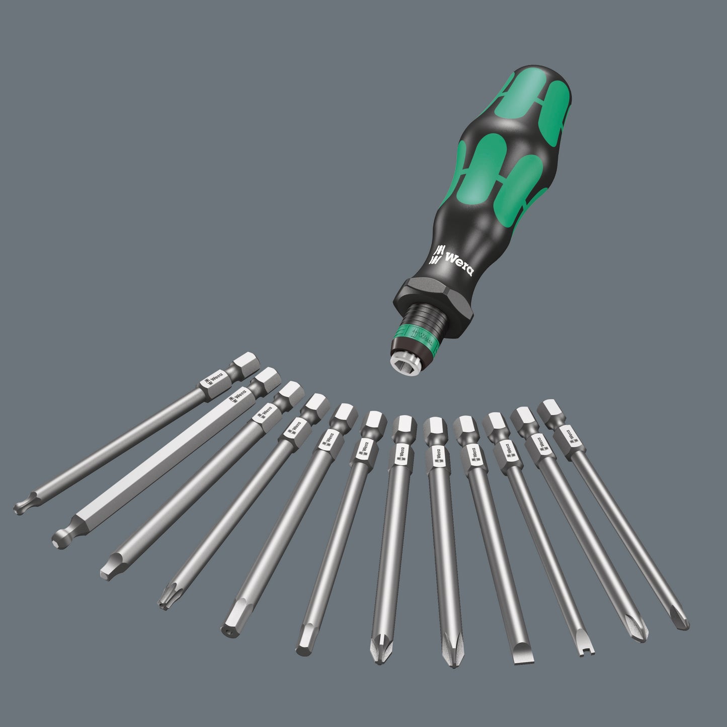 Wera Kraftform Kompakt 62 Interchangable Blade Screwdriver, 33 pieces 05059297001