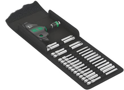 Wera Kraftform Kompakt 400 T-handle bitholding screwdriver Rapidaptor, 17 pieces 05057470001