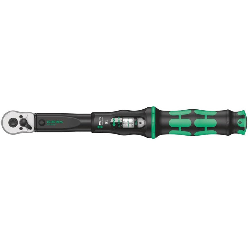 Wera Click-Torque B 1 torque wrench with reversible ratchet, 3/8" Dr. 10-50 Nm 05075610001