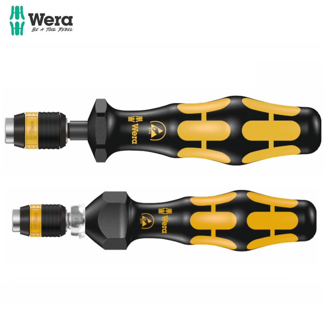 Wera Series 7400 ESD Kraftform Adjustable Torque Screwdrivers with Rapidaptor Quickrelease Chuck