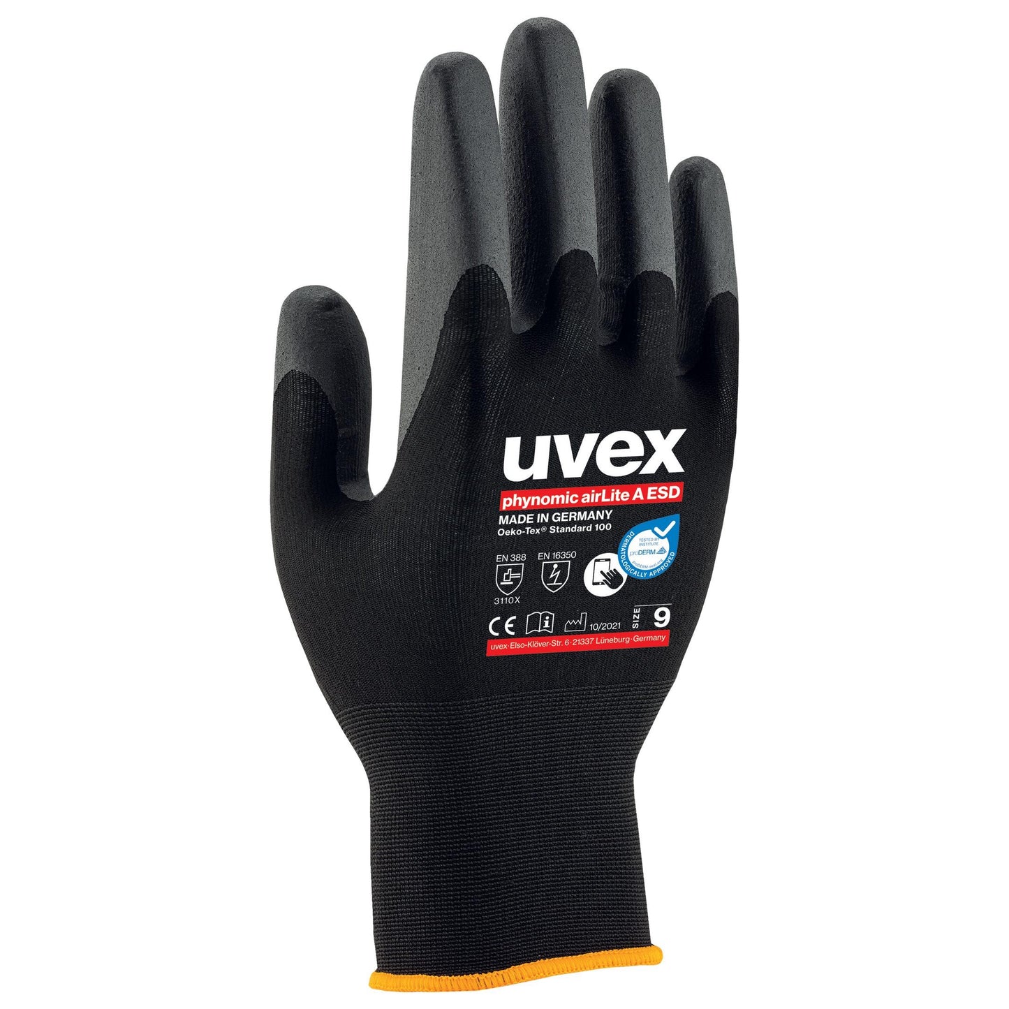 60038 uvex Phynomic AirLite A ESD Assembly Gloves