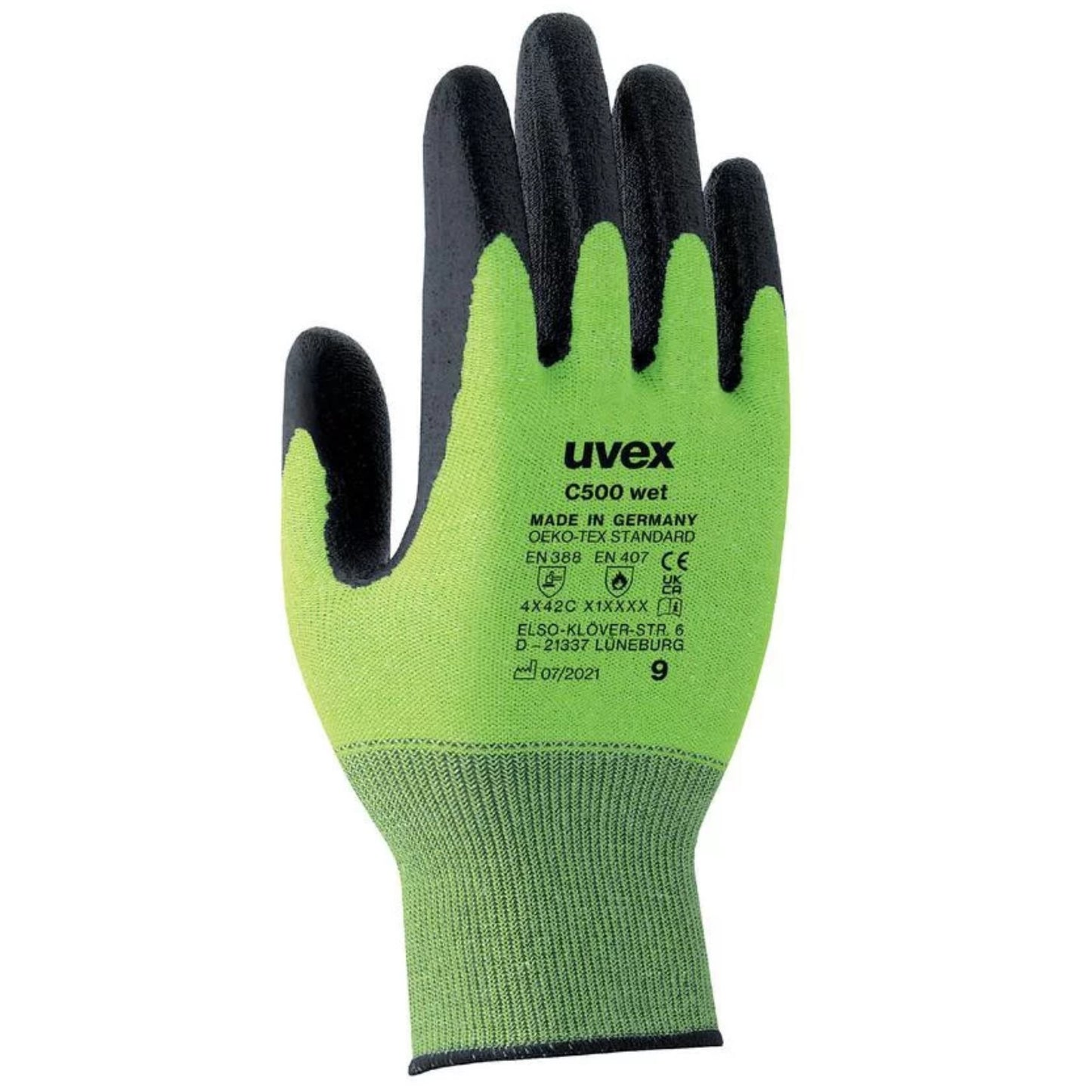60492 uvex C500 Wet Cut Protection Glove