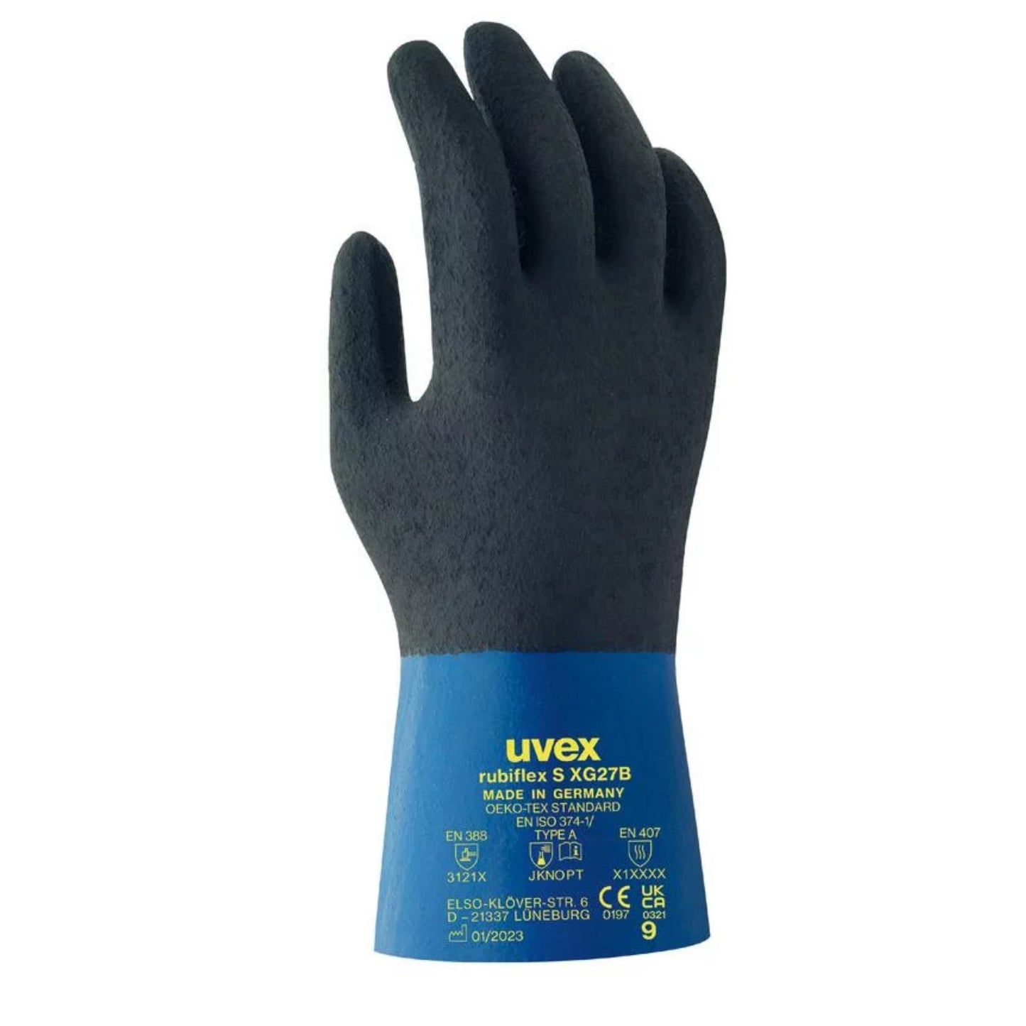 60560 uvex Rubiflex S XG27B Chemical Protection Glove