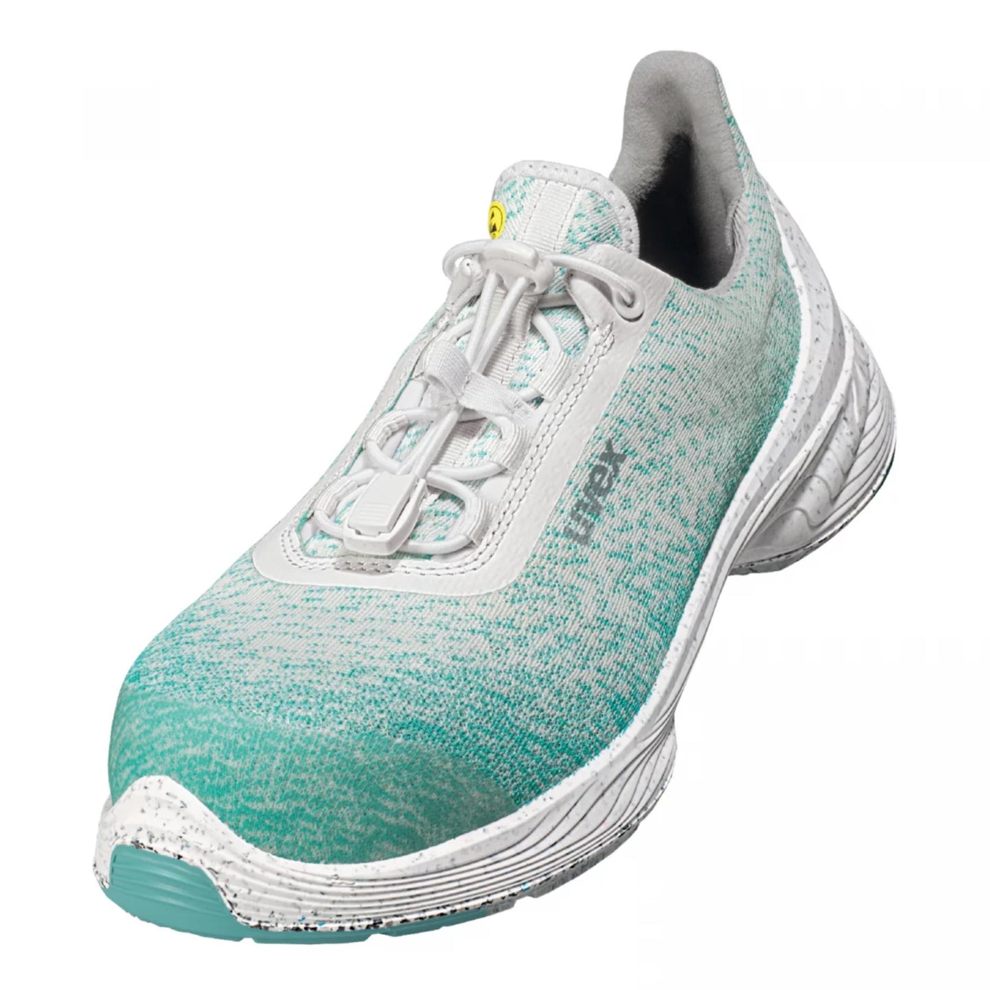 uvex 1 G2 Planet Safety Shoe, Low Shoe 6823 , White/ Light Green S1 P