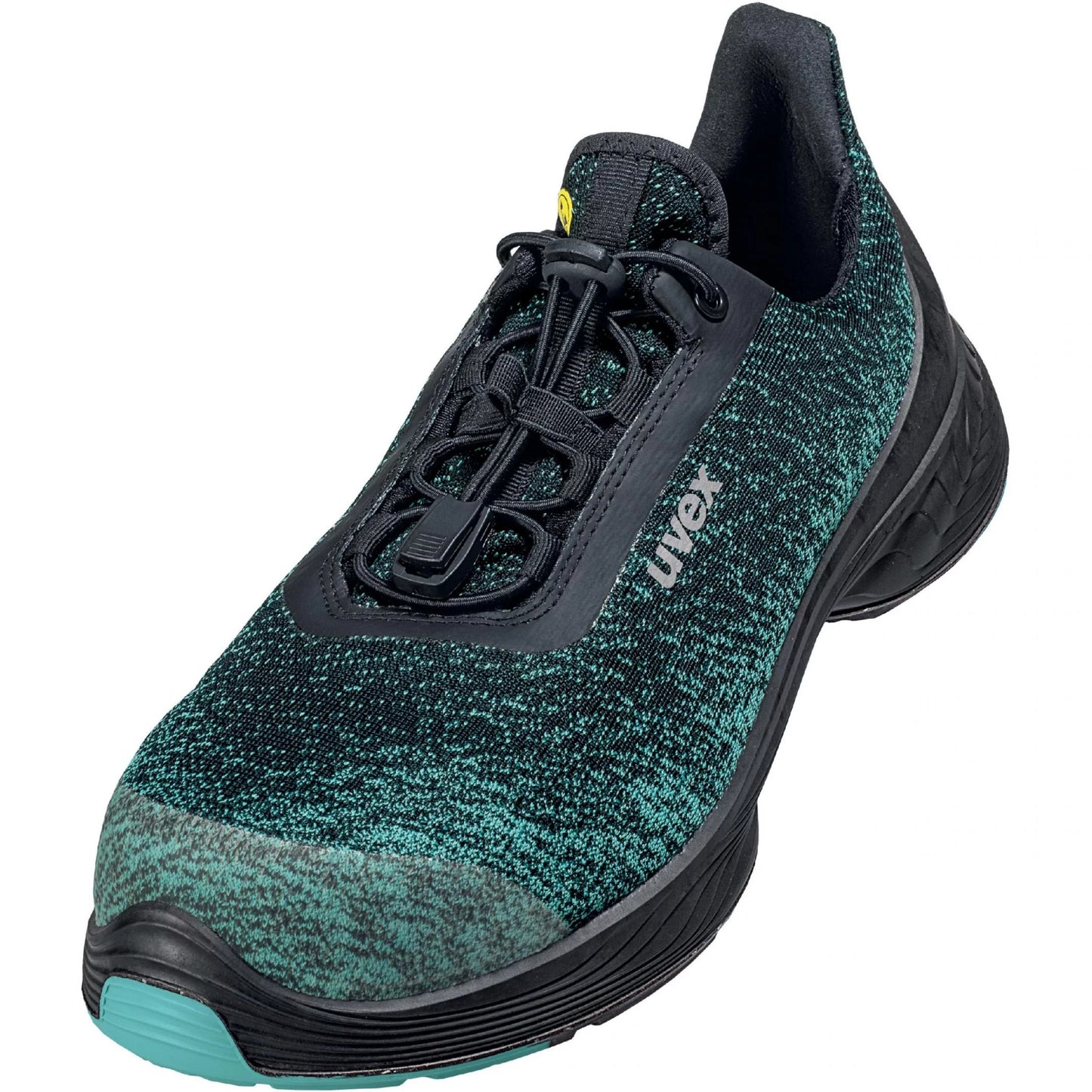 uvex 1 G2 Planet Safety Shoe, Low Shoe 6824, Black/ Dark Green S1 P SRC