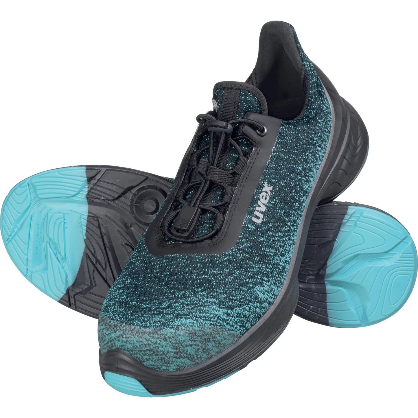 uvex 1 G2 Planet Safety Shoe, Low Shoe 6824, Black/ Dark Green S1 P SRC