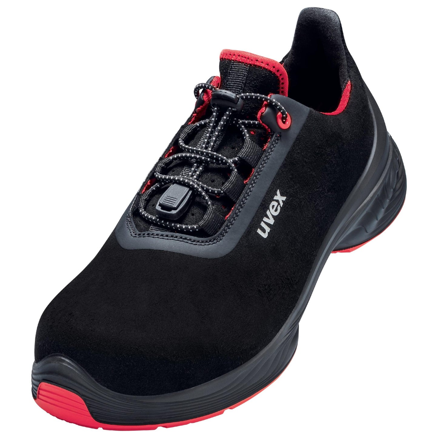uvex 1 G2 Safety Shoes, Low Shoe 6849, Black/Red S2 SRC