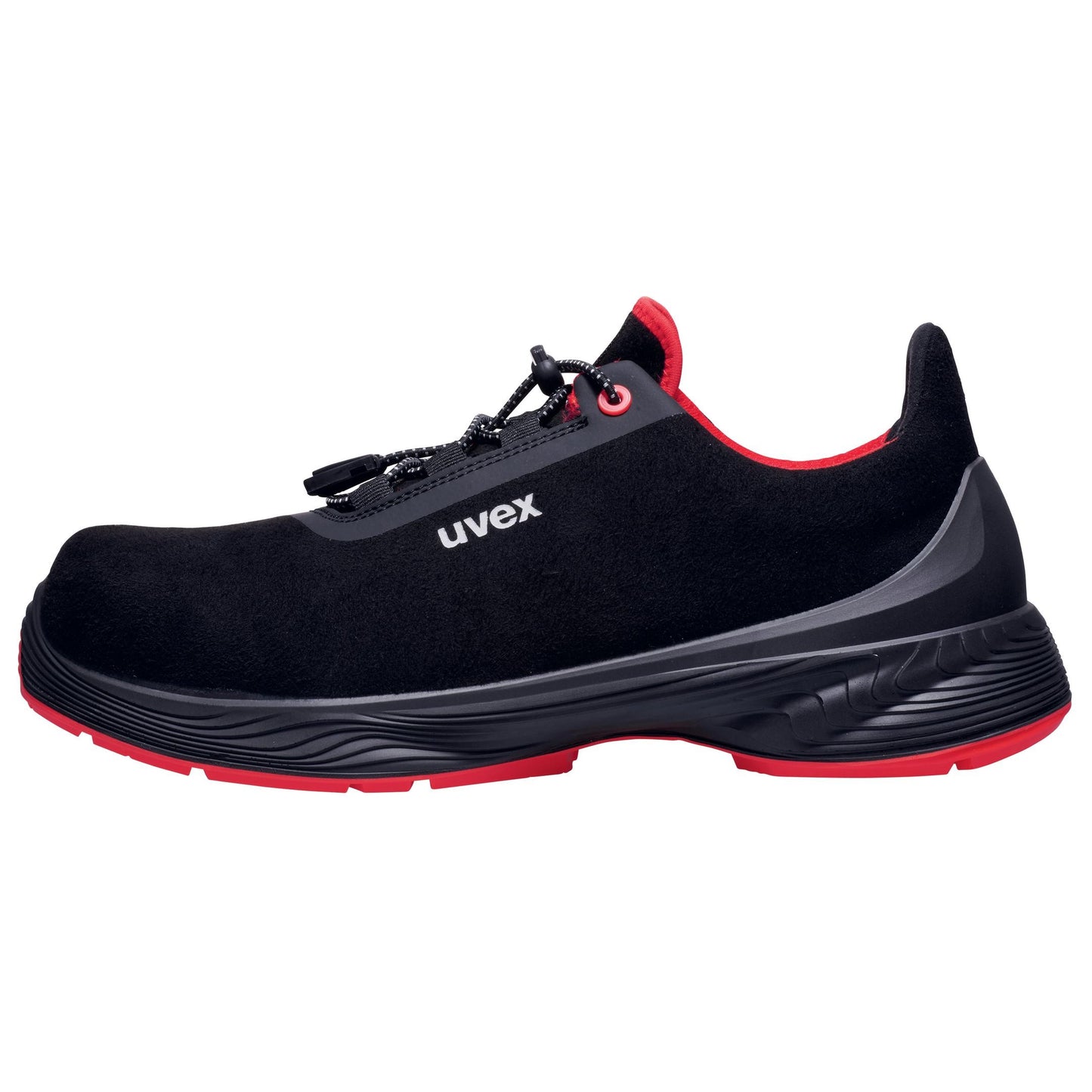 uvex 1 G2 Safety Shoes, Low Shoe 6849, Black/Red S2 SRC