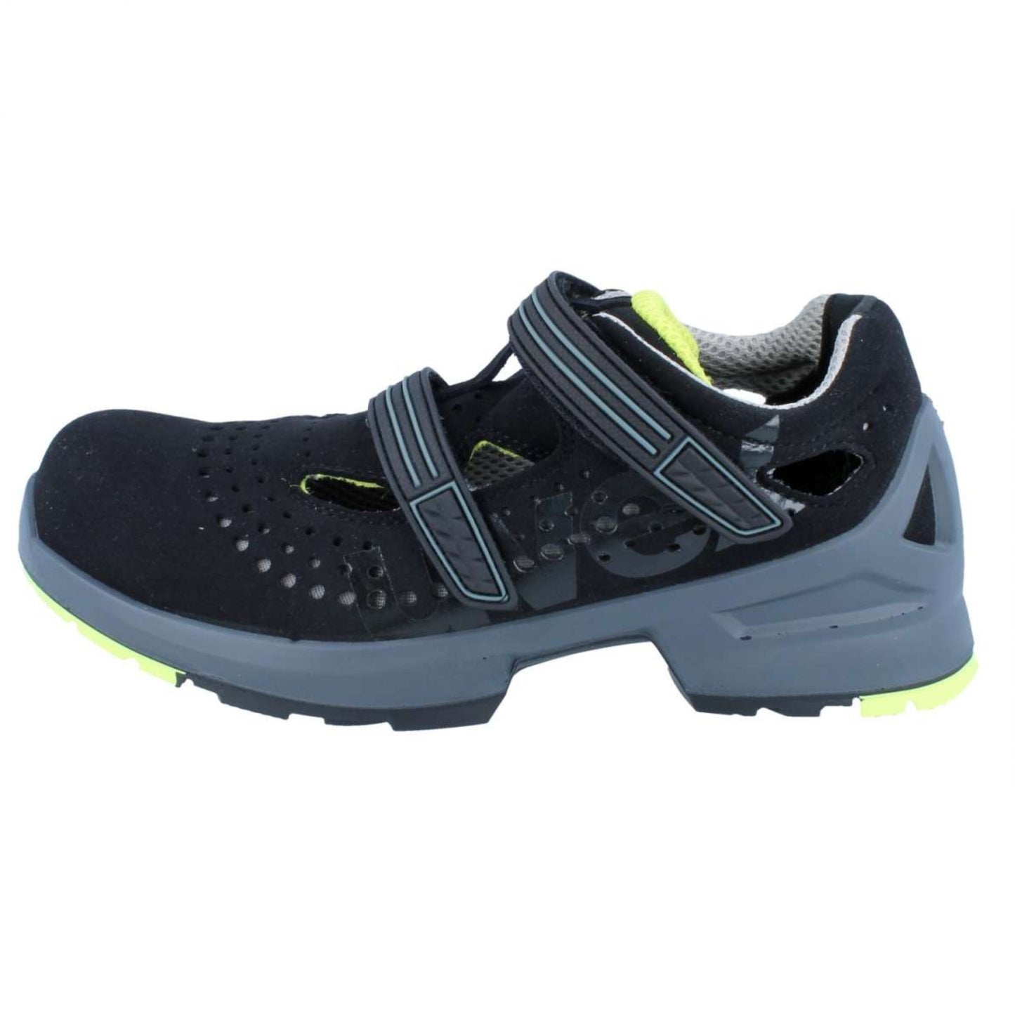uvex 1 Safety Sandal , Low Shoe 8542 ,Black/Lime S1 SRC