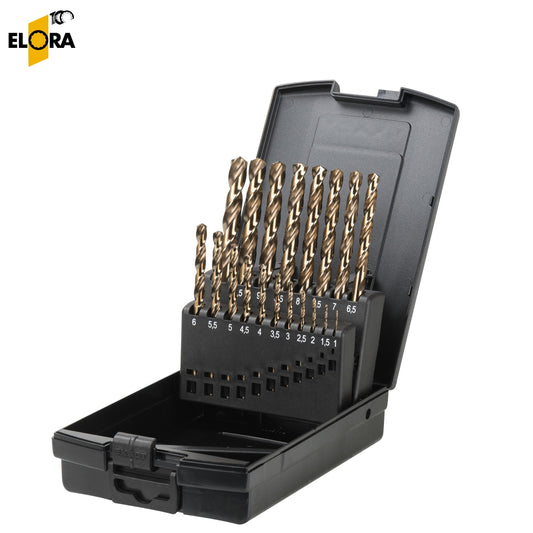 1362-S Elora Twist Drills Set HSS-Co (for Stainless Steel)